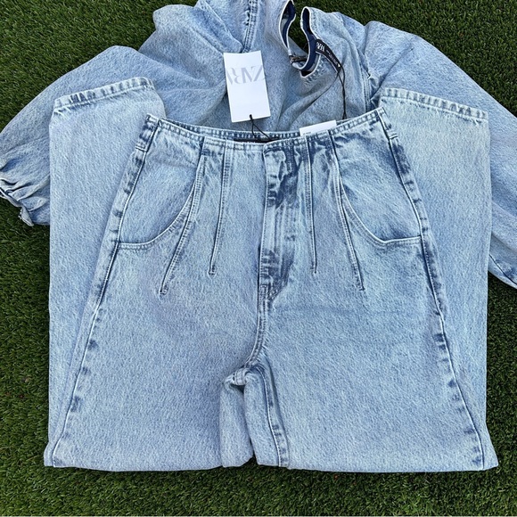 Zara denim top jeans set - Picture 6 of 10